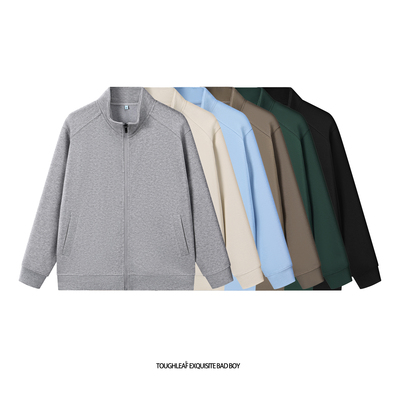 toughleaf(性价比主推)(保暖厚实)(加绒款)奥粒绒立领拉链外套男