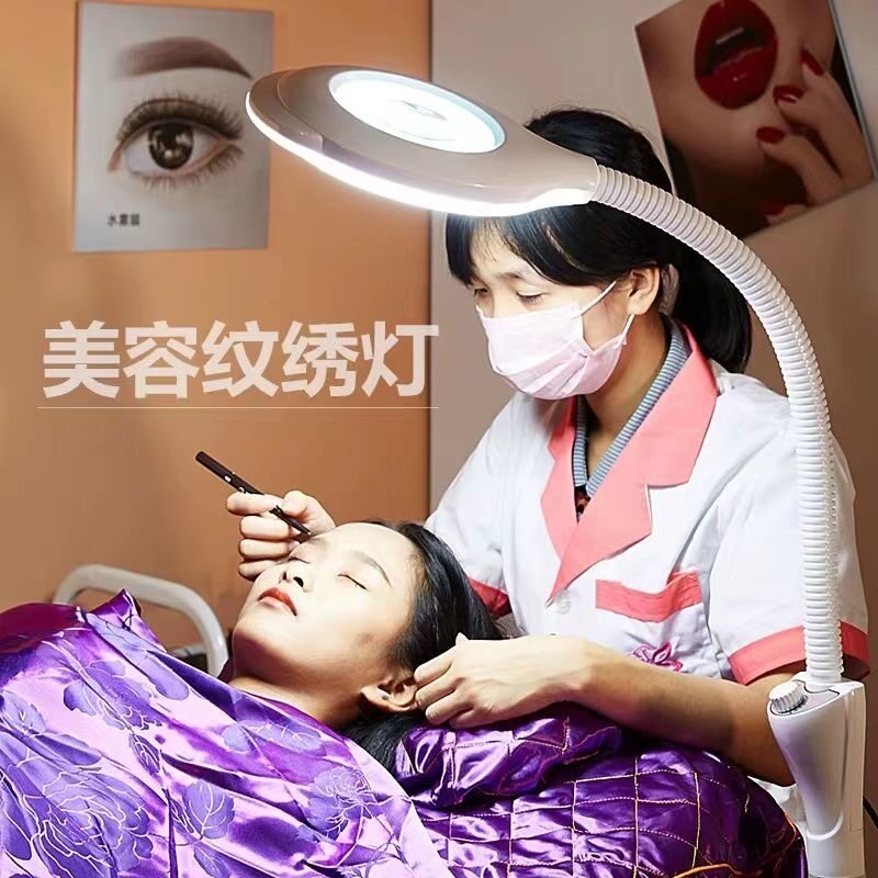当天发货美容院LED冷光灯放大镜纹绣灯美容灯美甲纹眉无影落地灯