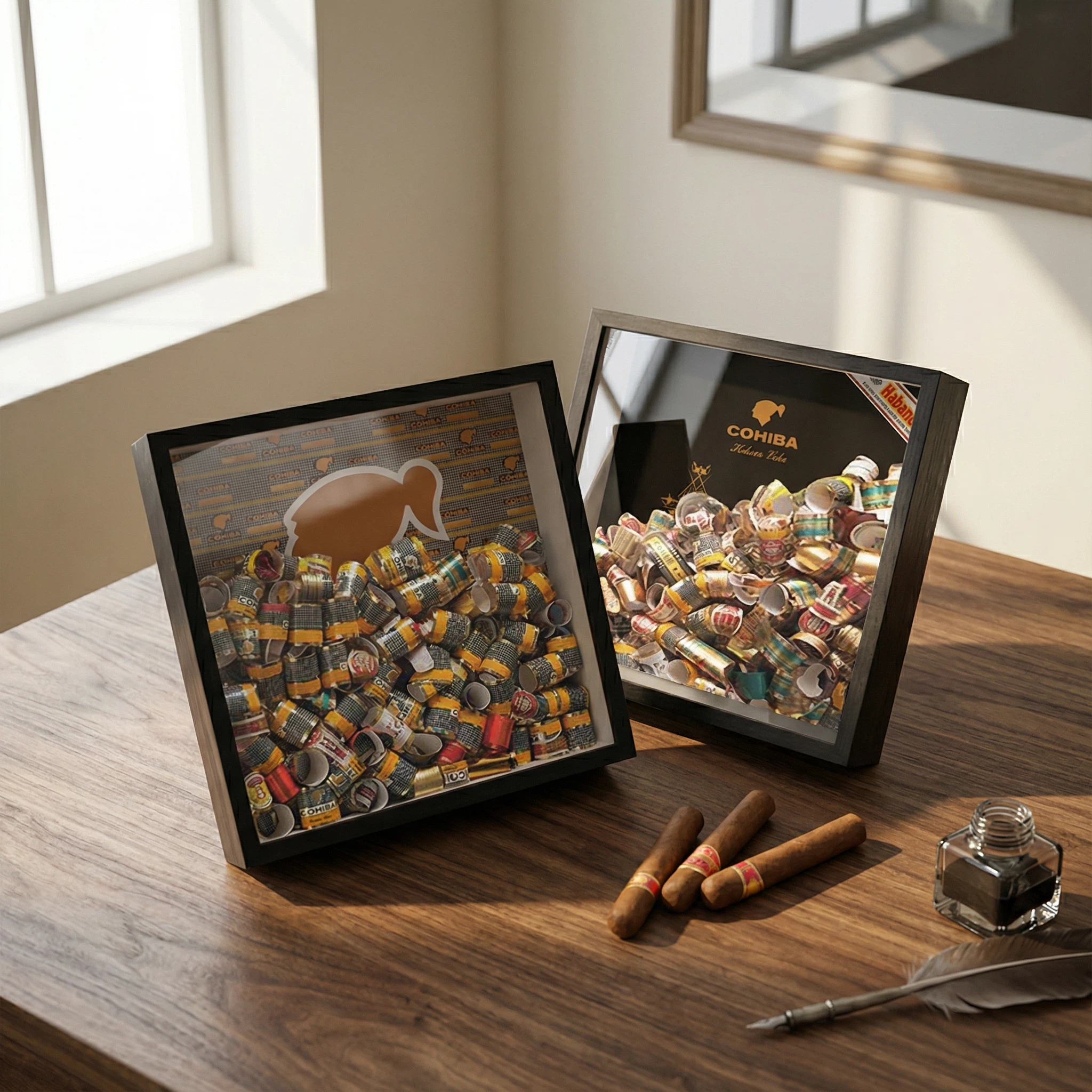 雪茄标收纳罐热卖古巴高希霸茄标