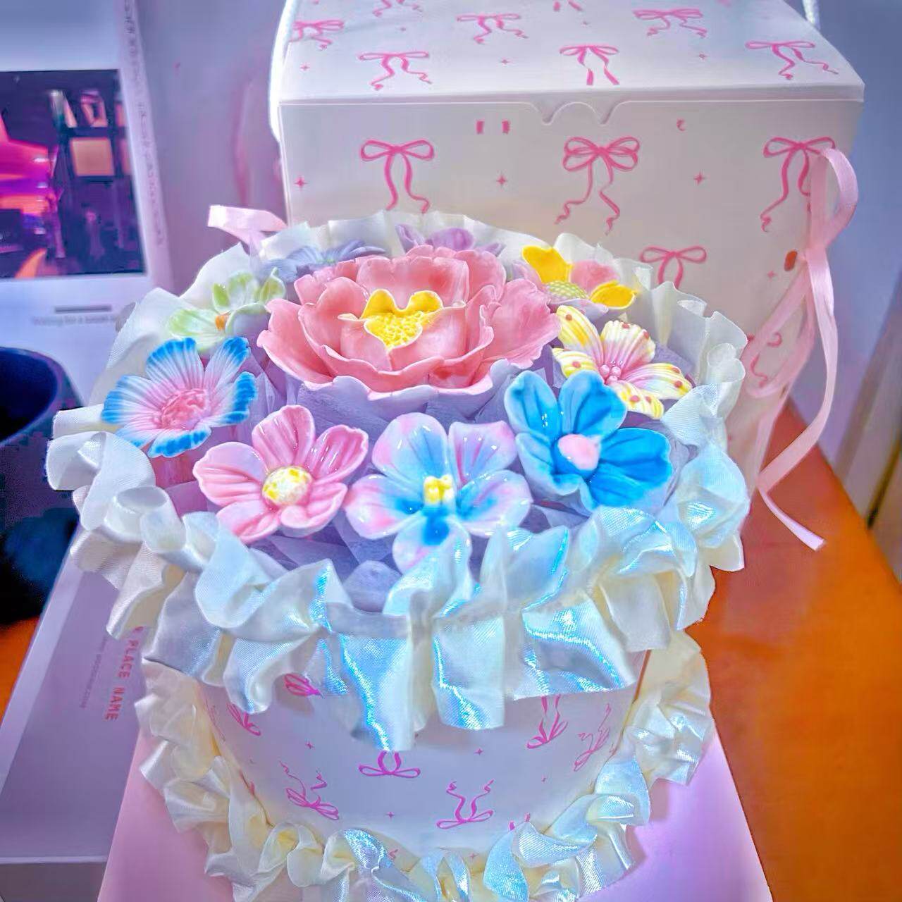 创意陶瓷花束蛋糕礼盒送女友