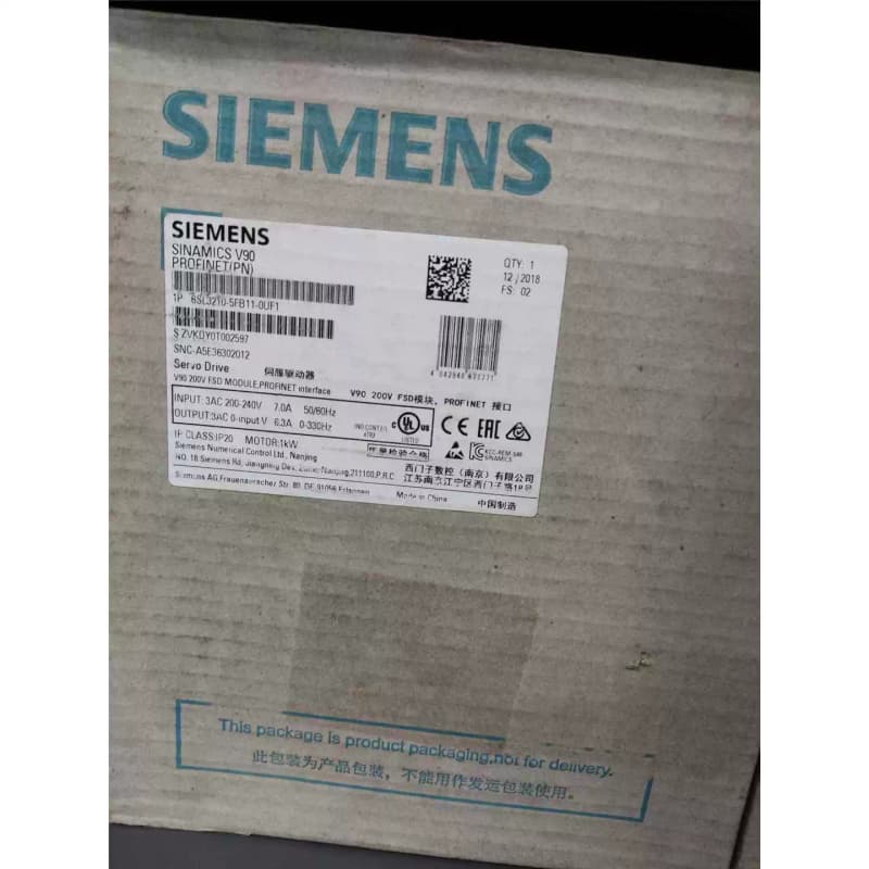 售前询价议价 西门zi伺服驱动器V90 200V FSD模块，型号6SL32图片