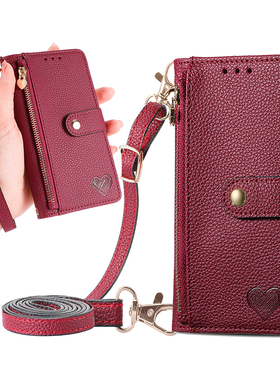 适用荣耀90手机壳100全包防摔80pro 70皮套60 50se翻盖保护套X40i X30斜背畅玩40plus斜挎新款200高端GTpro