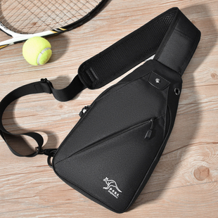 正品 斜挎包休闲牛津布小包背包单肩包男包胸前包潮 袋鼠胸包男韩版