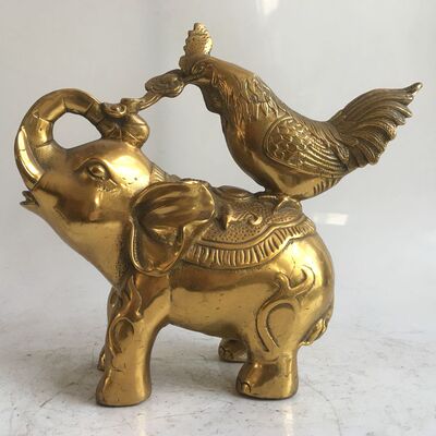 荣华富贵纯铜吉祥如意摆件