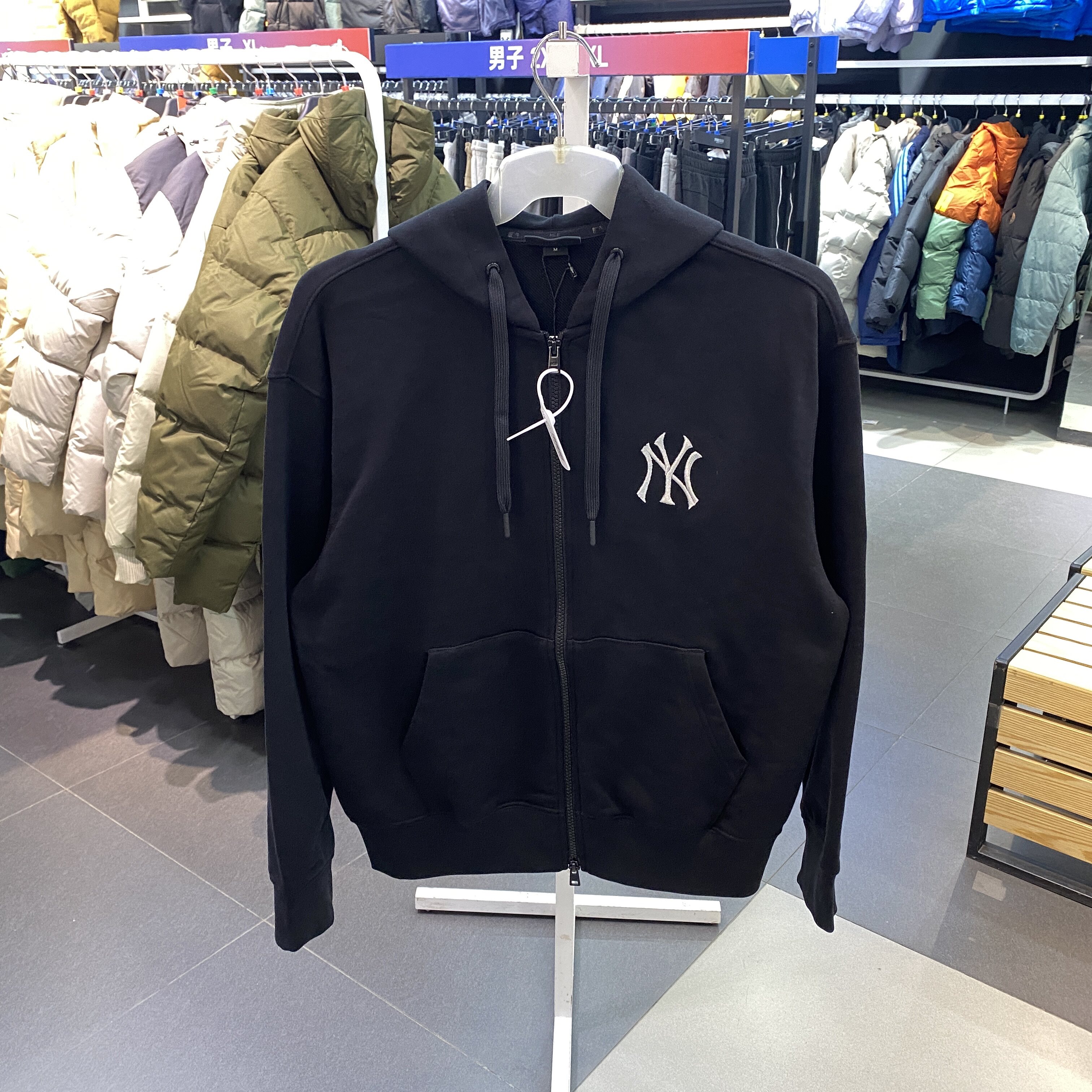 MLB 니트 재킷 24봄 남여 3ATRQ0141-50BKS