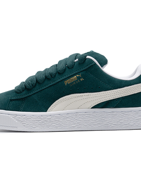 彪马低帮24年冬季中性395205-21深绿色-白色