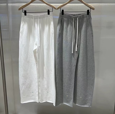 2026夏彩点长绒棉弯刀休闲裤