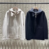 MO正品 2025冬新品 双面呢毛呢外套假两件MBE4COT061