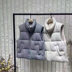 专柜正品2025冬新品90绒轻暖磨毛羽绒服马甲MBE4EIN026