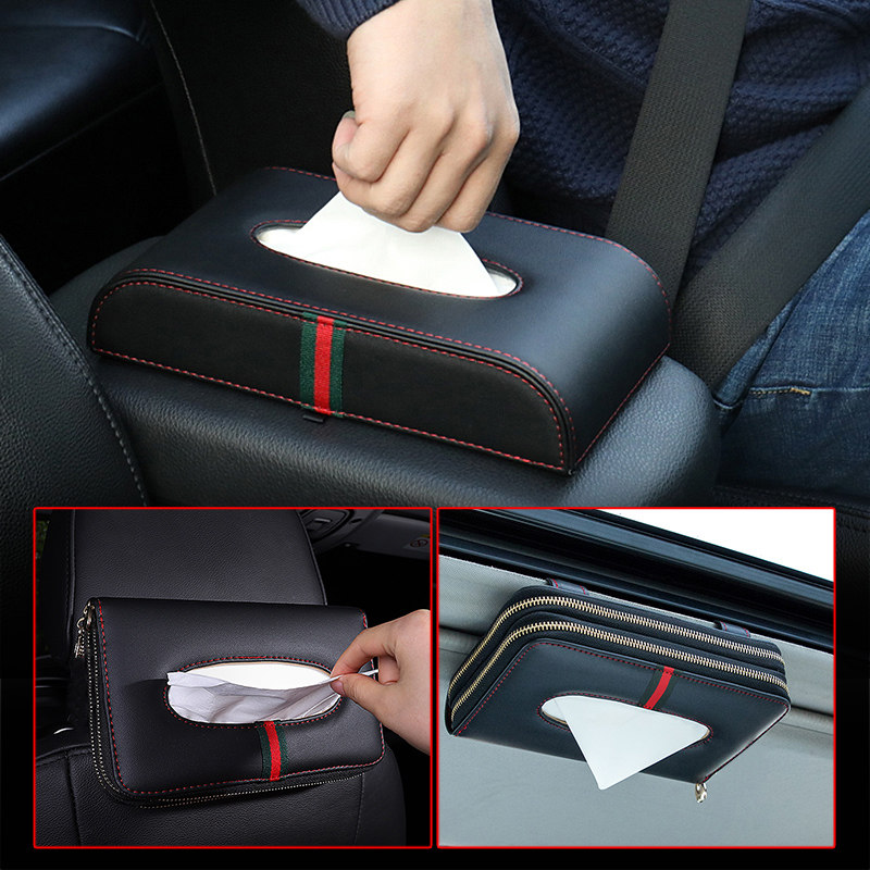 CAR TISSUE BOX HANGING MULTI-FUNCTIONAL SEATBACK CAR SEAT TYPE ANTI-SLIP CEILING CAR HANGING SUN VISOR PUMPING PAPER