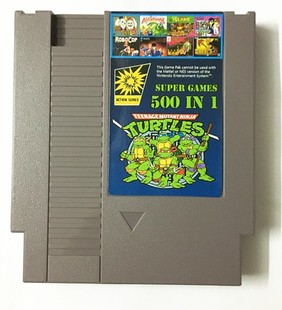 任天堂原装 8位游戏机72P卡带NES合卡500合一游戏卡不重复