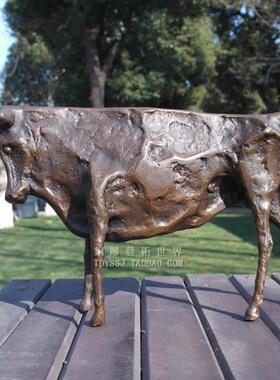 抽象风毕加索家居客厅玄关铜雕塑