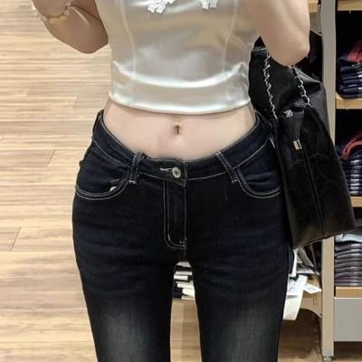 微喇弹力牛仔裤女2025年