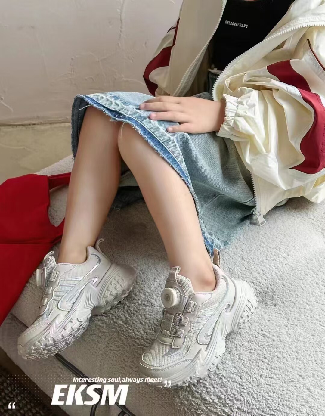 顽皮弹童鞋儿童秋款男女童旋转纽扣运动鞋儿童潮老爹鞋学生鞋