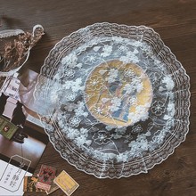 欧式复古田园蕾丝餐垫美食背景桌布垫沙发床头柜茶几盖巾防尘盖布