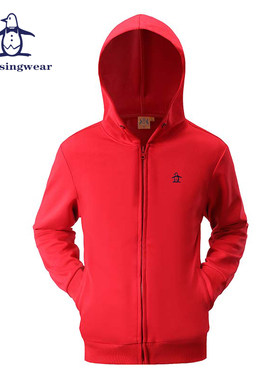 香港代购MUNSINGWEAR/万星威高尔夫外套男女拉链连帽卫衣百搭时尚