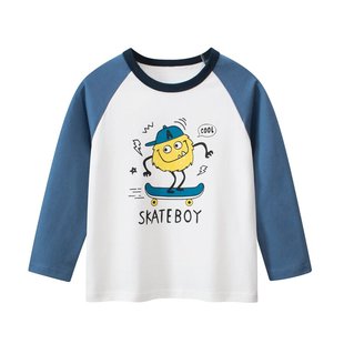 中小童春秋款 T恤 男童韩版 卡通休闲长袖 3252 新款 三折品牌撤柜童装