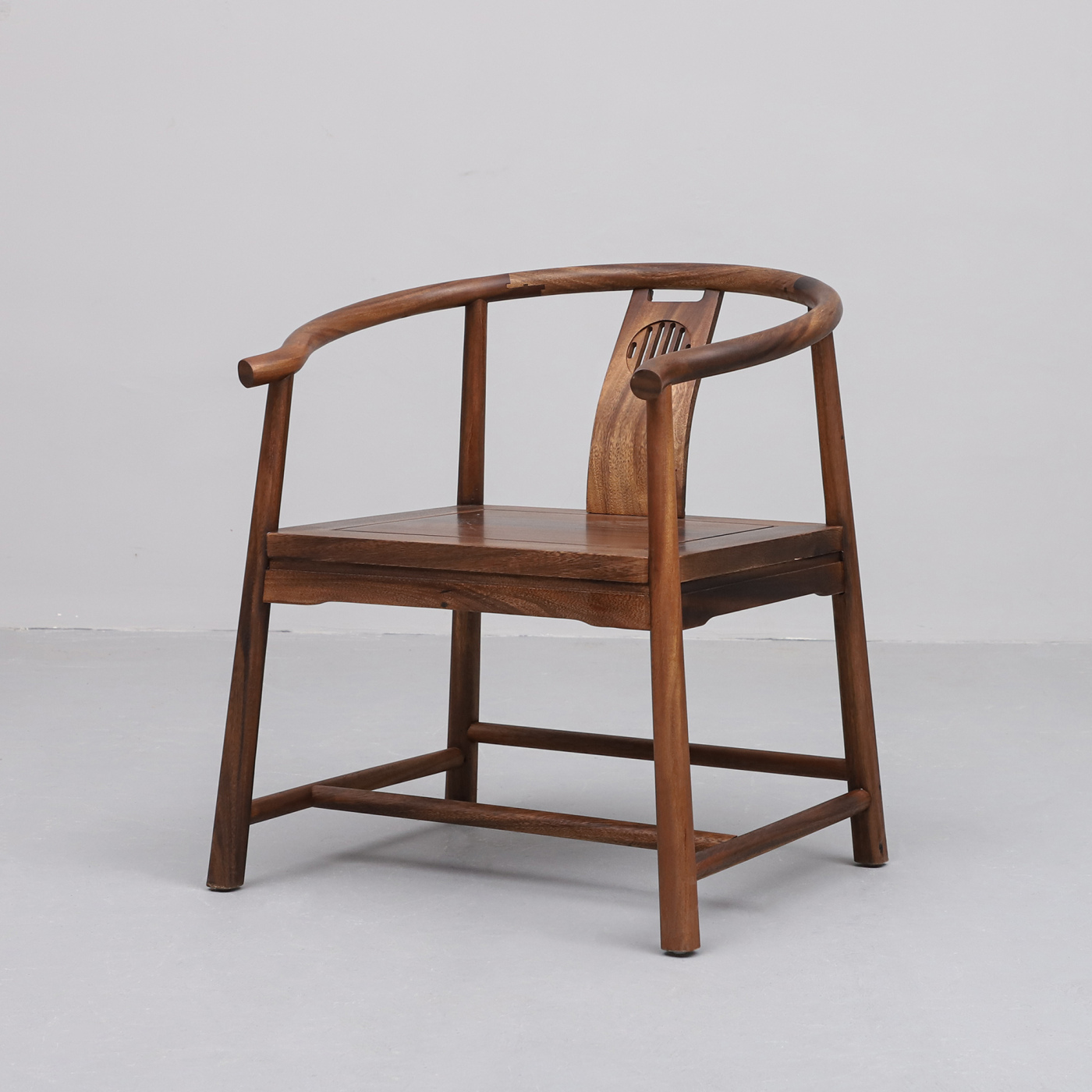 南美胡桃怡然圈椅纯实木榫卯结构中式椅子