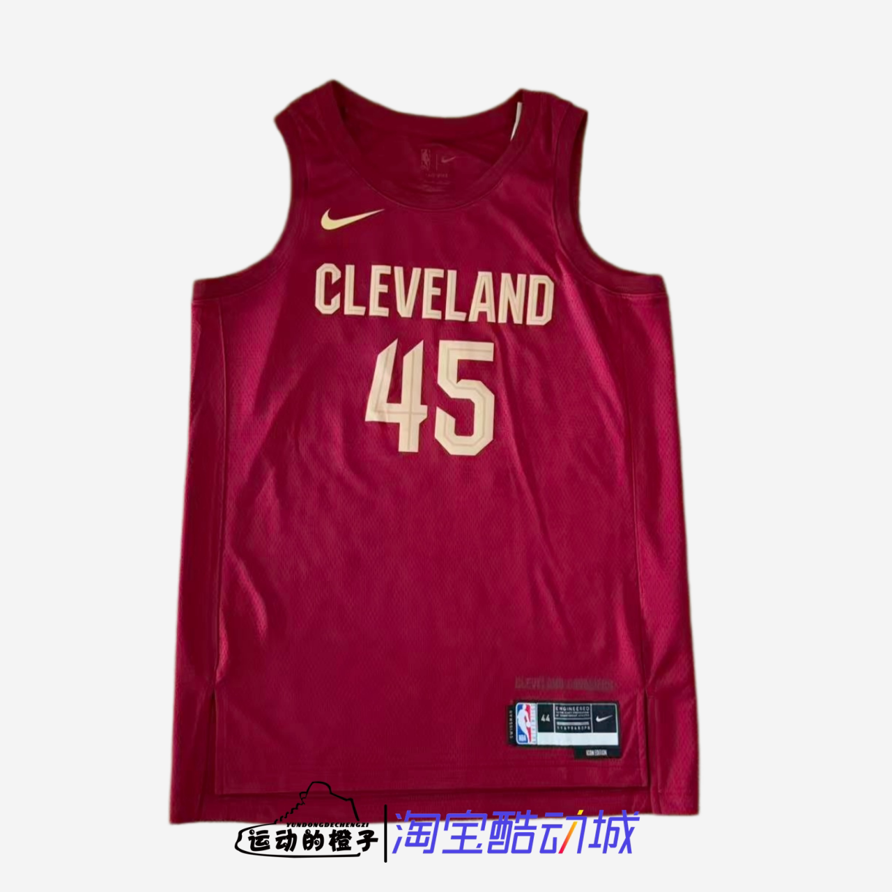 Nike耐克 米切尔45号骑士队球队限定SW球衣背心DN2001-686