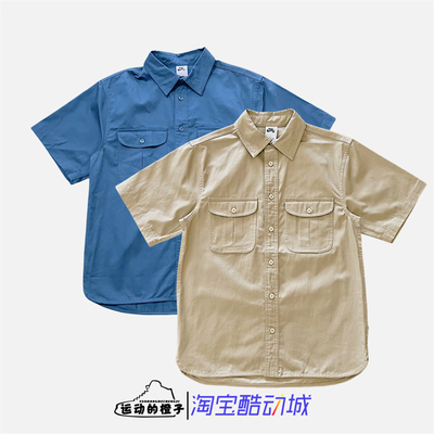 耐克SB翻领搭扣男子户外短袖衬衫
