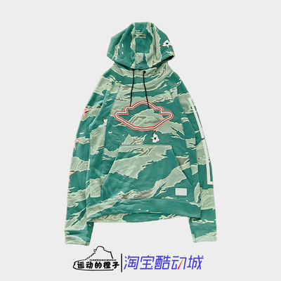 Nike耐克 JORDAN男子复古迷彩保暖连帽运动卫衣套头衫AT9021-010