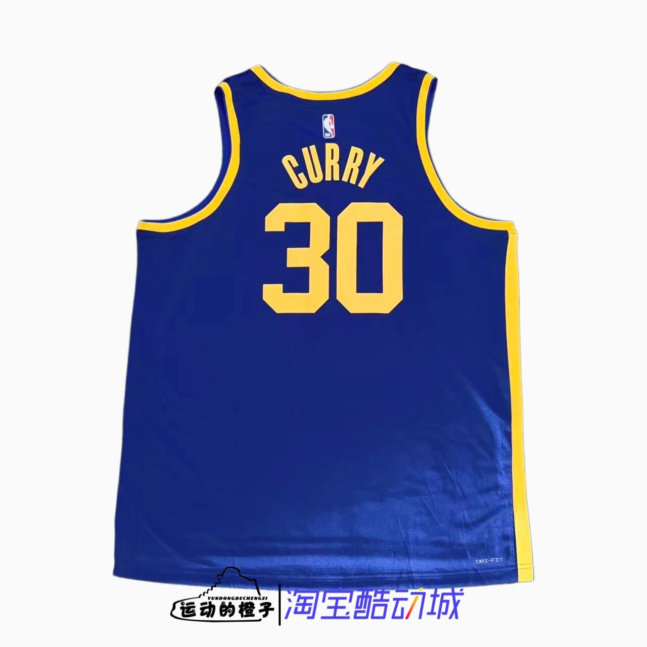 Nike耐克 JORDAN勇士队库里30号宣告限定球迷版SW球衣DO9526-423