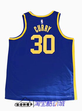 Nike耐克 JORDAN勇士队库里30号宣告限定球迷版SW球衣DO9526-423