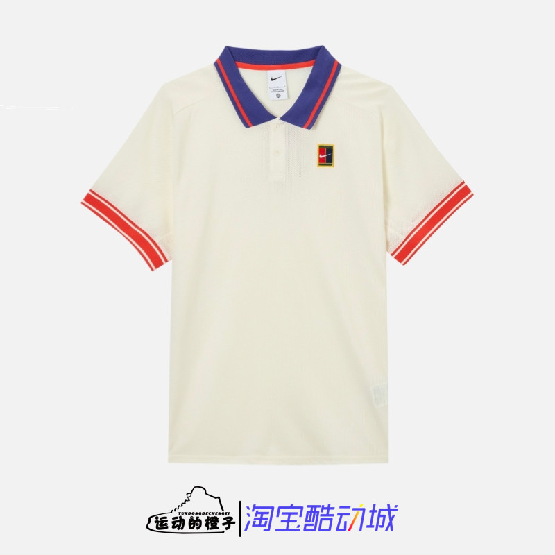 Nike/耐克 COURT速干透气男子网球运动翻领短袖POLO衫 FQ2102-110