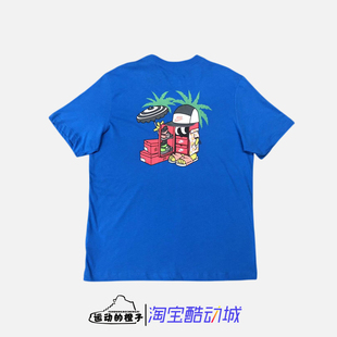 Nike/耐克 卡通鞋盒印花 男子针织圆领休闲运动短袖T恤DD1261-435