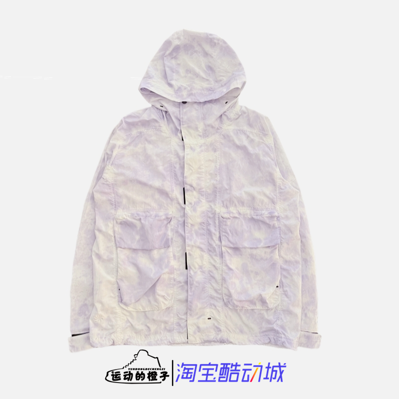 耐克男梭织扎染连帽运动夹克外套