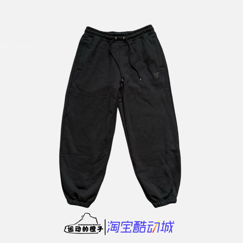 Nike AJ FLIGHT女子加绒保暖针织收脚宽松休闲运动长裤FB5114-010