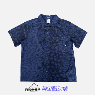 耐克 FN2596 男子翻领外套工装 衬衫 410 宽松休闲短袖 Nike