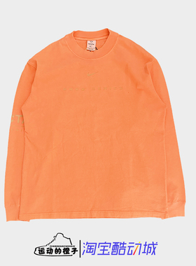 Nike Nocta 联名 多巴胺橙色 运动休闲圆领套头长袖T恤FQ6557-818