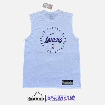Nike/耐克 洛杉矶湖人男速干篮球训练运动无袖背心HF1964-100-504