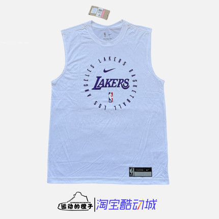 Nike/耐克 洛杉矶湖人队男子速干篮球训练运动无袖背心HF1964-100