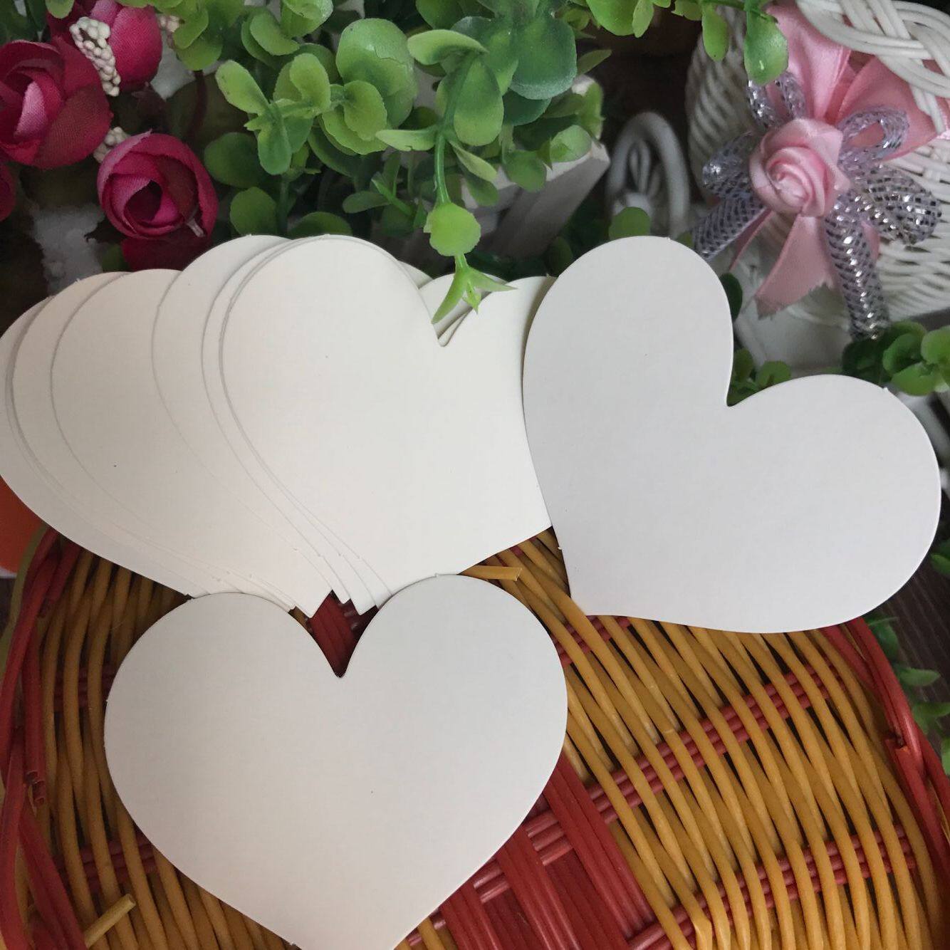 米黄色大号爱心卡 爱心形情人节告白卡纸节日贺卡空白卡生日卡片