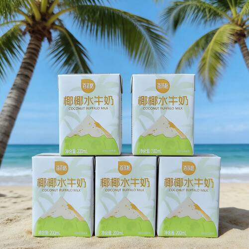 百菲酪椰椰水牛奶200ml*10盒牛奶