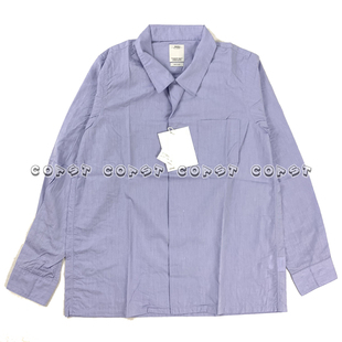 「现货」VISVIM FREE EDGE SHIRT 17AW 长袖蓝条纹衬衫衬衣