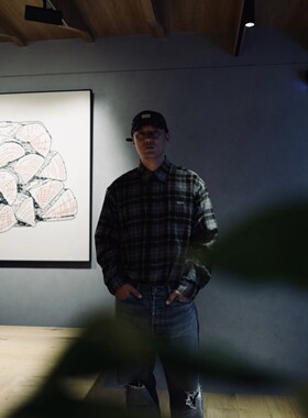 MADNESS CHECKER SHIRT 21AW 法兰绒格纹长袖衬衫秋冬衬衣余文乐