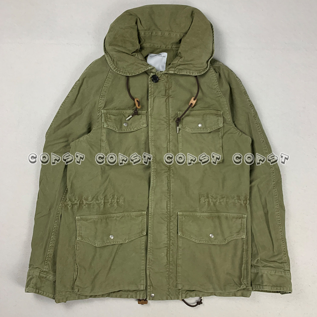 VISVIM P.F.D. JKT 17AW 水洗多袋日系工装冲锋衣夹克外套 隐藏帽