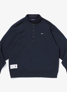 DESCENDANT VOIL HENLEY NECK SWEATSHIRT 亨利领卫衣套头男 19SS