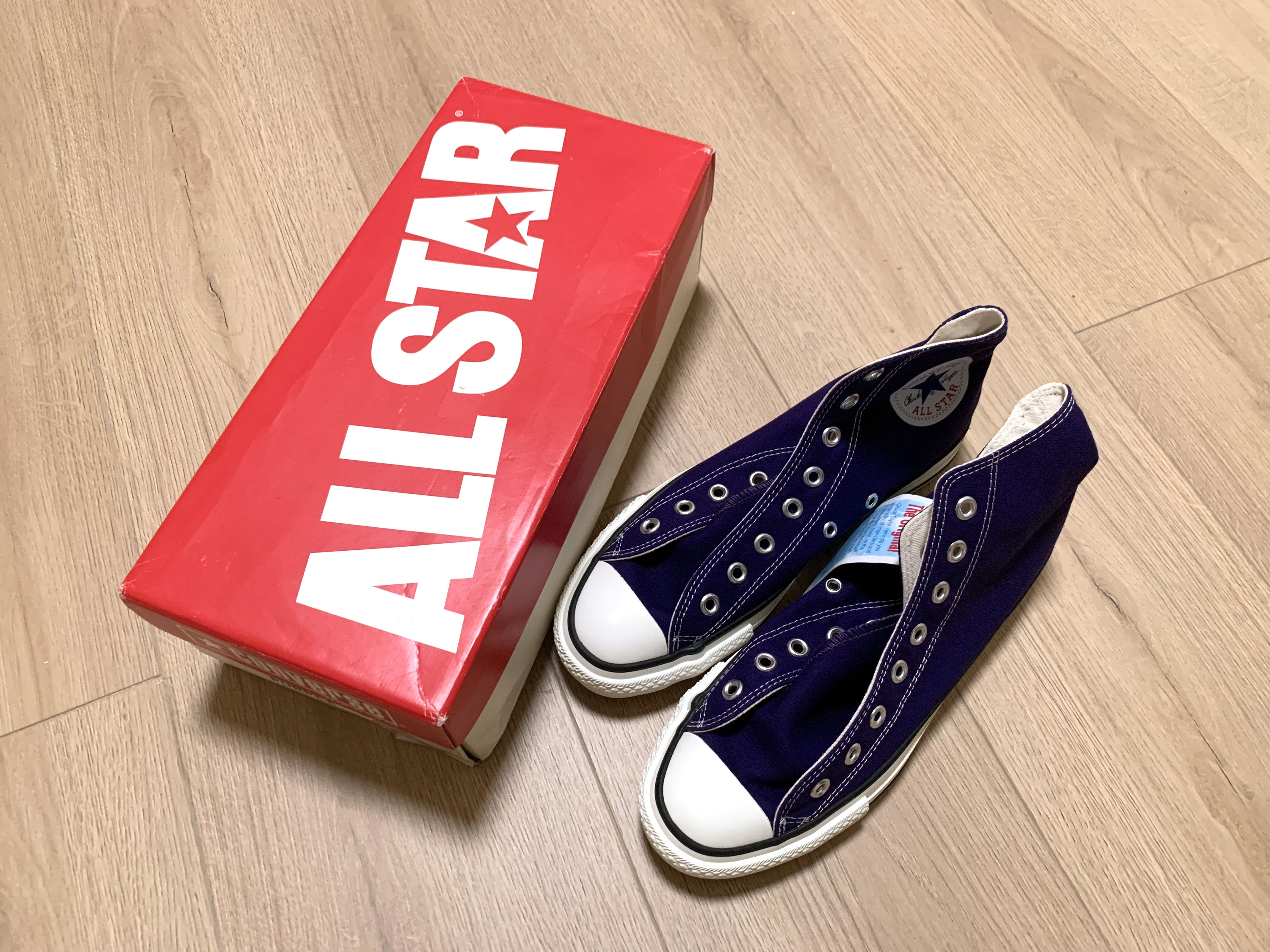 CONVERSE ALL STAR J HI 日产匡威 紫色高帮帆布鞋 帝王紫