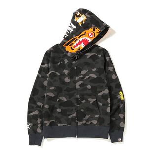 「现货」BAPE COLOR CAMO TIGER FULL ZIP HOODIE 迷彩老虎帽衫