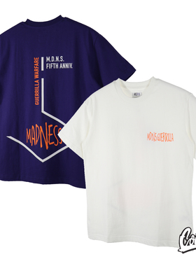 MADNESS MDNS PRINT TEE 19SS五周年限定问号圆领短袖T恤男余文乐