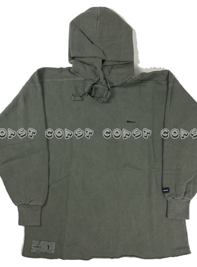 DESCENDANT TAMBLE/CUT OFF HOODED SWEAT SHIRT18SS帽衫