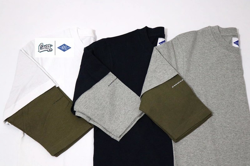 乐日系工装五分袖袖恤假两件