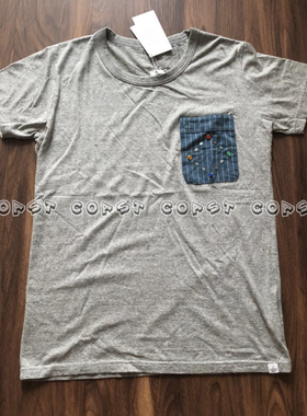 「现货」VISVIM POCKET TEE S/S STUDS 15SS 口袋T恤 圆领 男