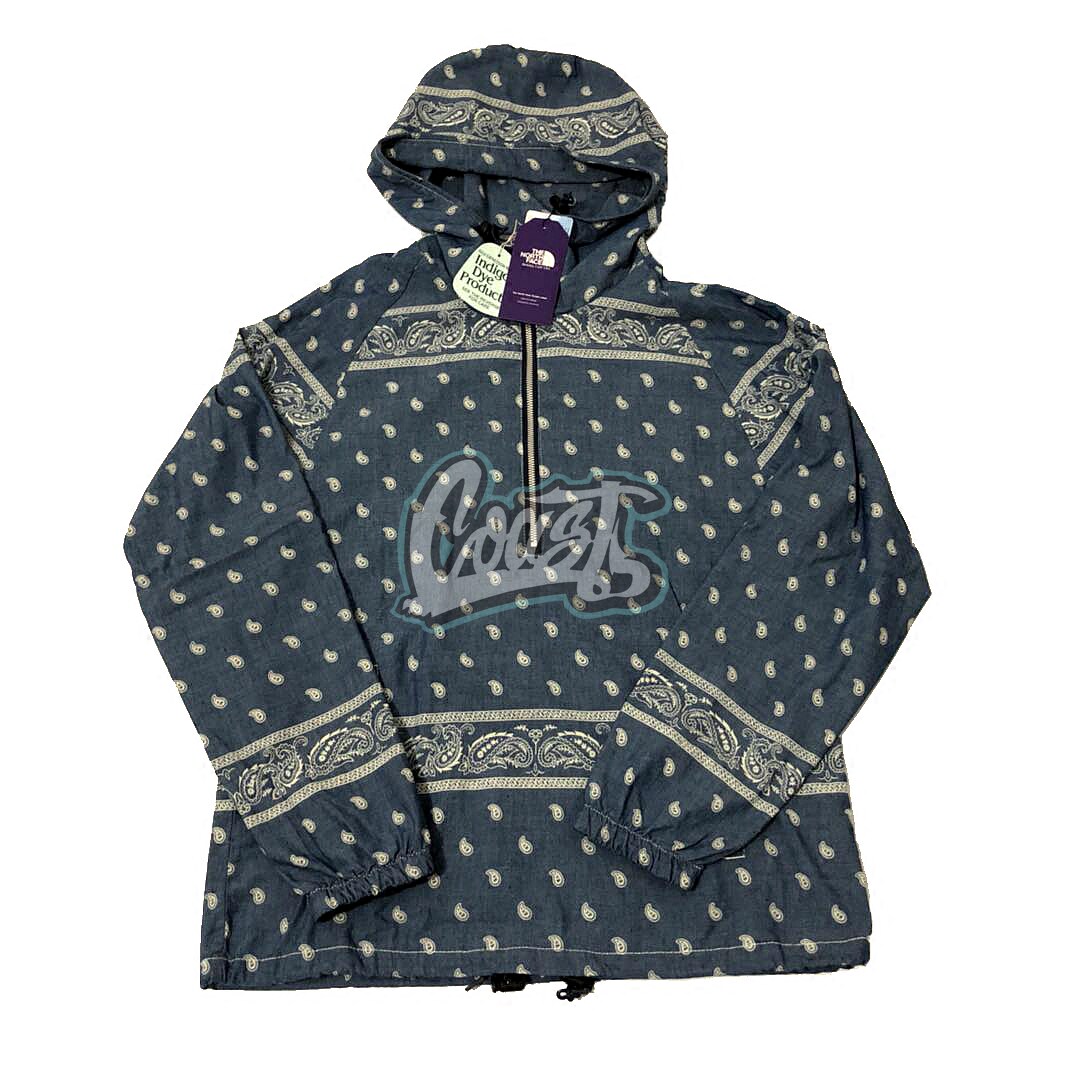 「现货」THE NORTH FACE 紫标 INDIGO CHAMBRAY 腰果花冲锋衣套头
