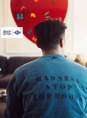 MADNESS WASHED SWEATER 水洗加绒宽松休闲长袖套头潮卫衣余文乐