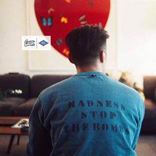 MADNESS WASHED SWEATER 水洗加绒宽松休闲长袖套头潮卫衣余文乐